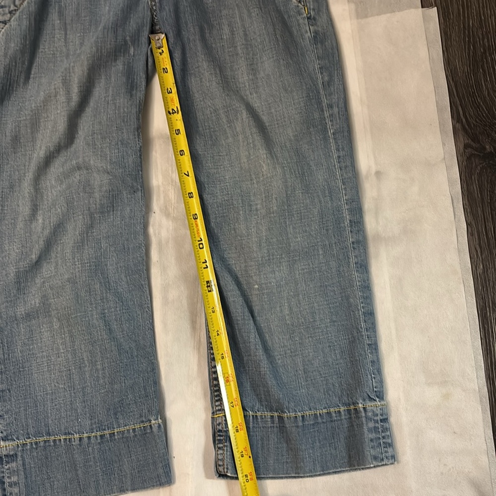 Banana Republic Denim Stretch Bermuda Shorts 0 Festival Summer Casual Boho Twee - Picture 8 of 13